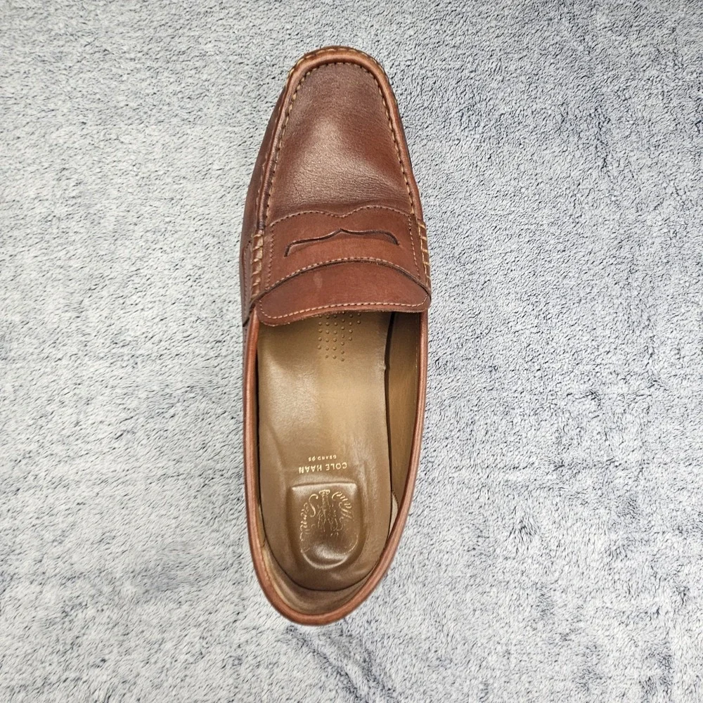 Cole Haan Pinch Grand OS Penny Loafers Mens 11 Hand Sewn Slip On Shoes Leather